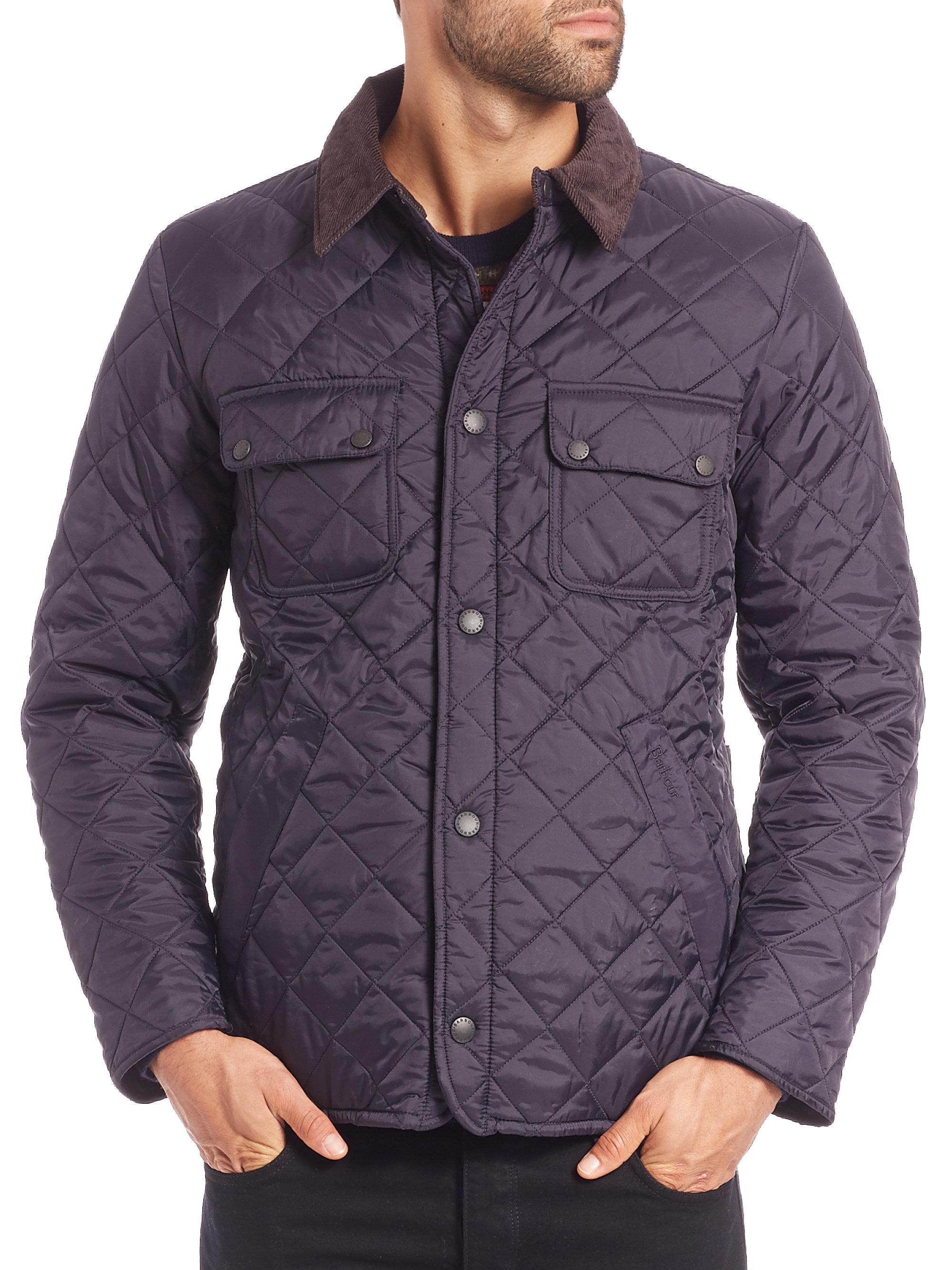 Barbour Tinford Quilted Jacket in Blue for Men | Lyst