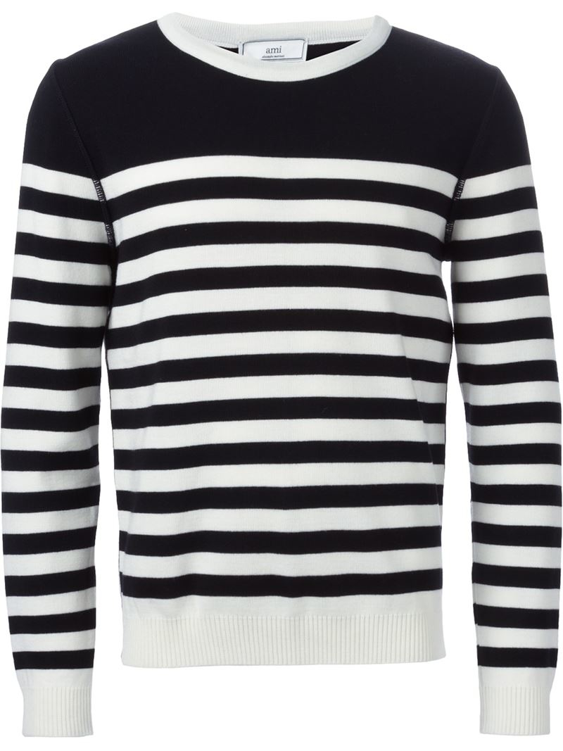 ami striped sweater