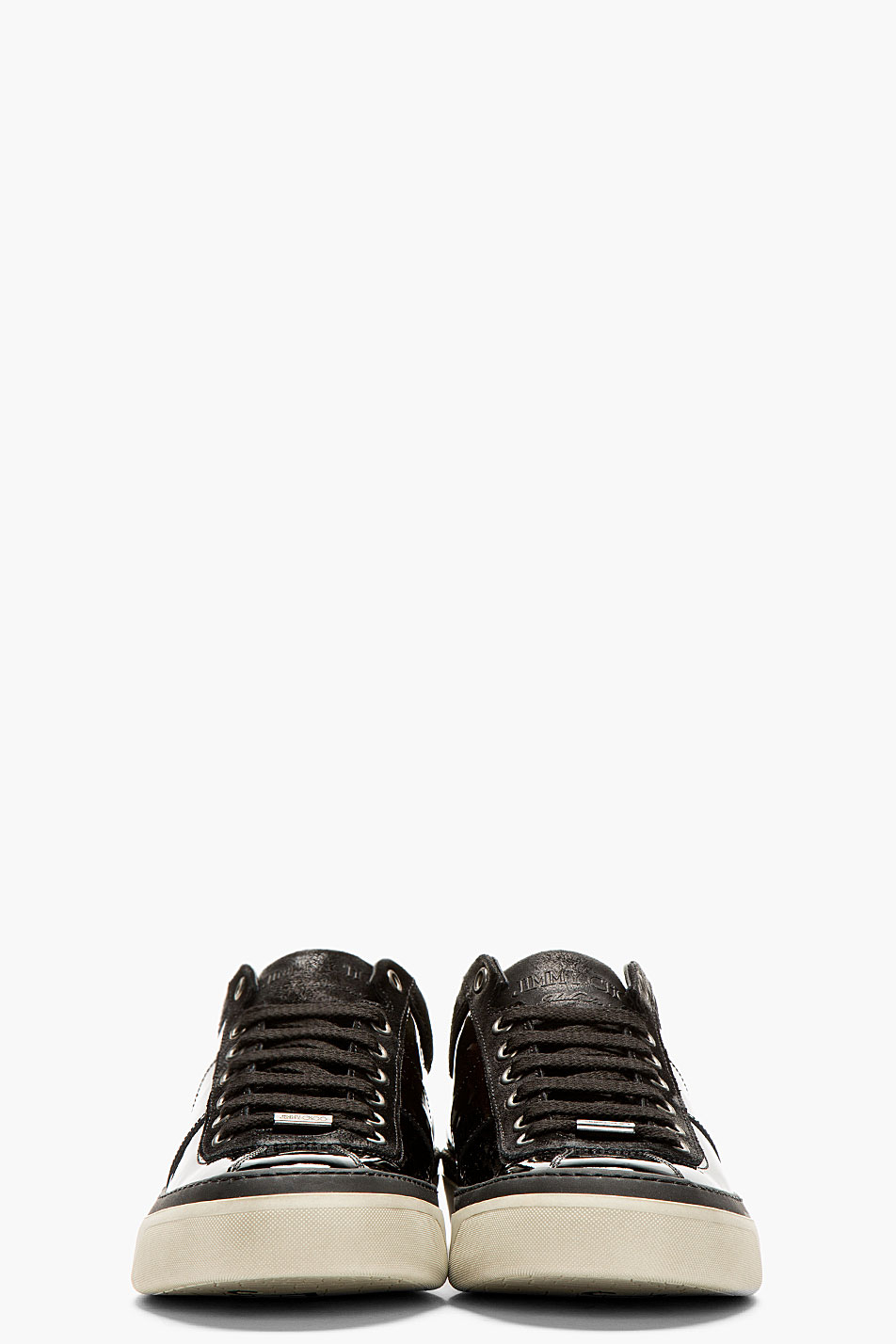 jimmy choo black patent trainers