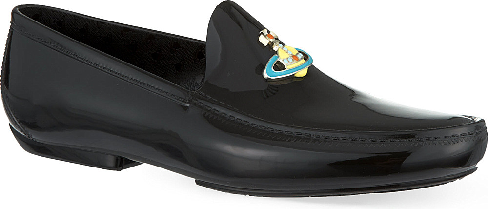 Vivienne Westwood Pvc Orb Loafers in Black for Men | Lyst UK