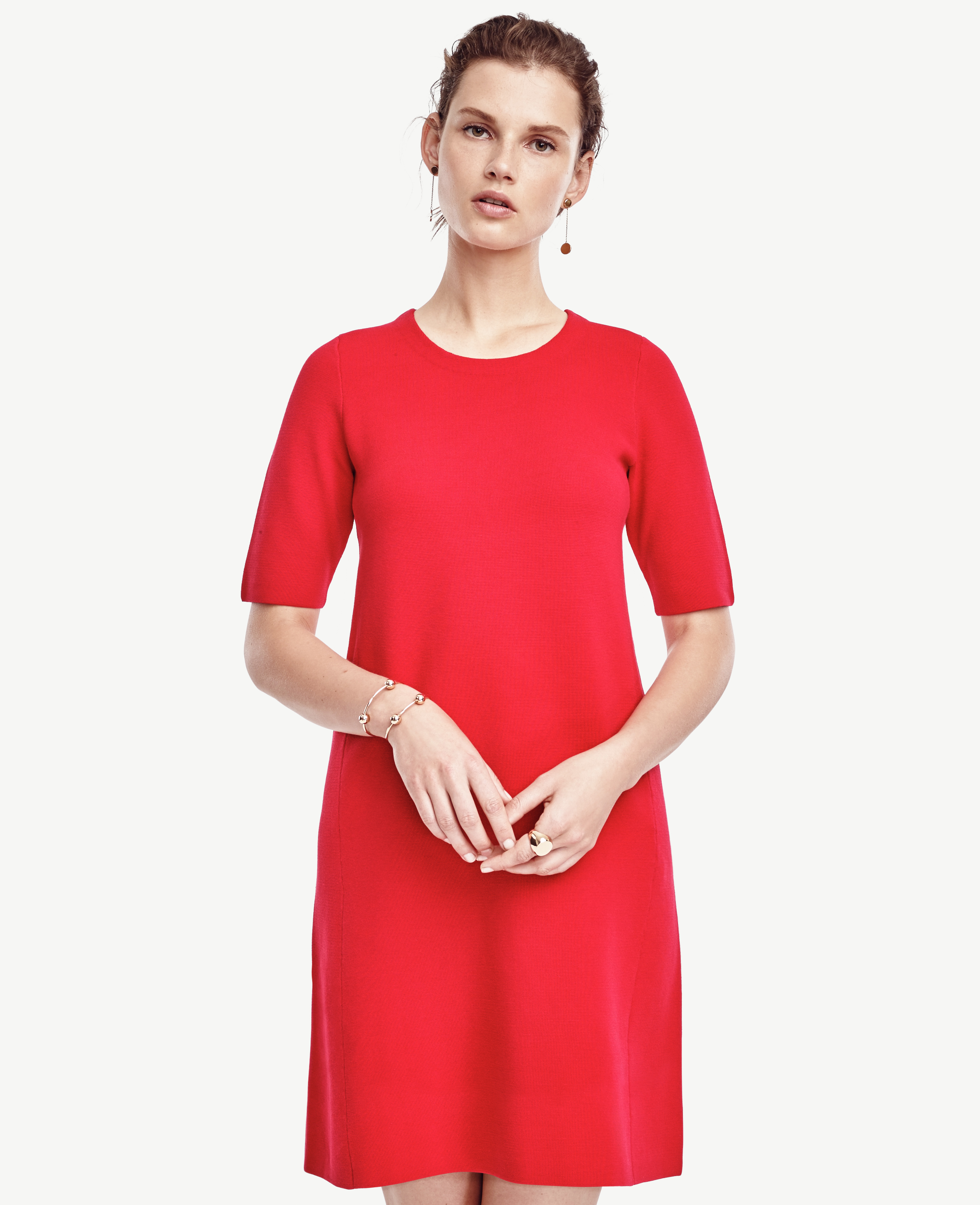 ann taylor red dress