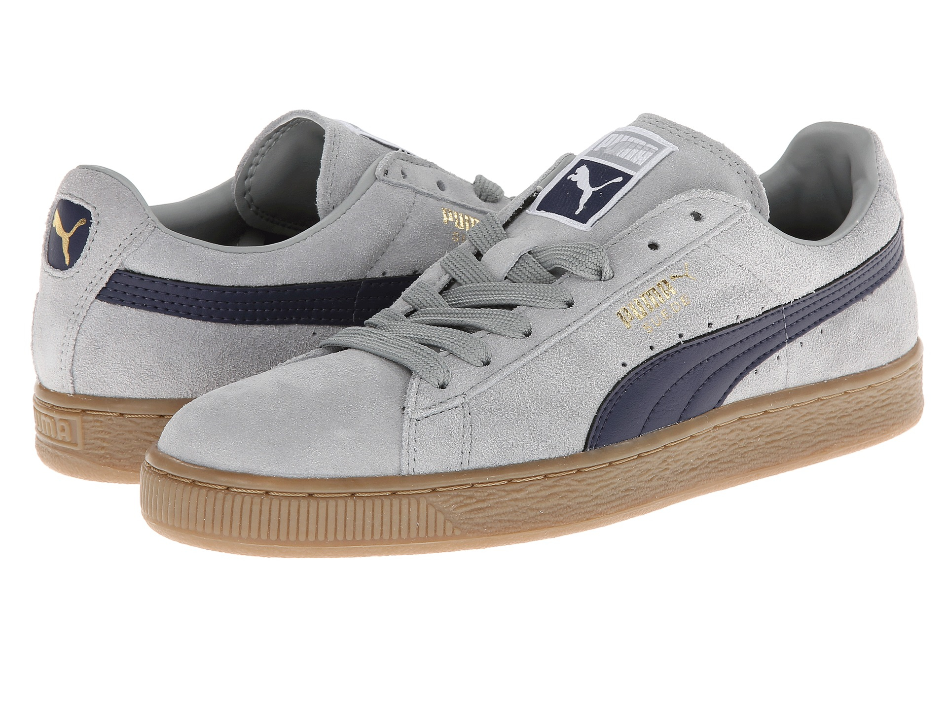 Puma Suede Leather Shoes / Puma Suede Classic 352634 53 Mens Laced Suede Trainers - fatin