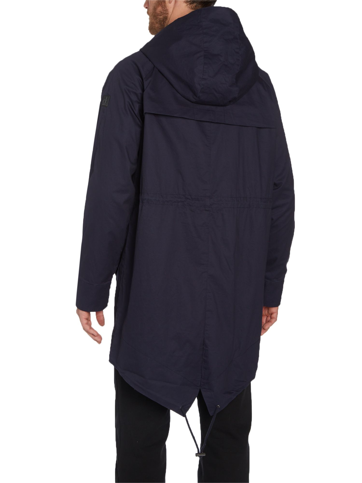 Calvin klein Ofa Fishtail Parka in Blue for Men | Lyst