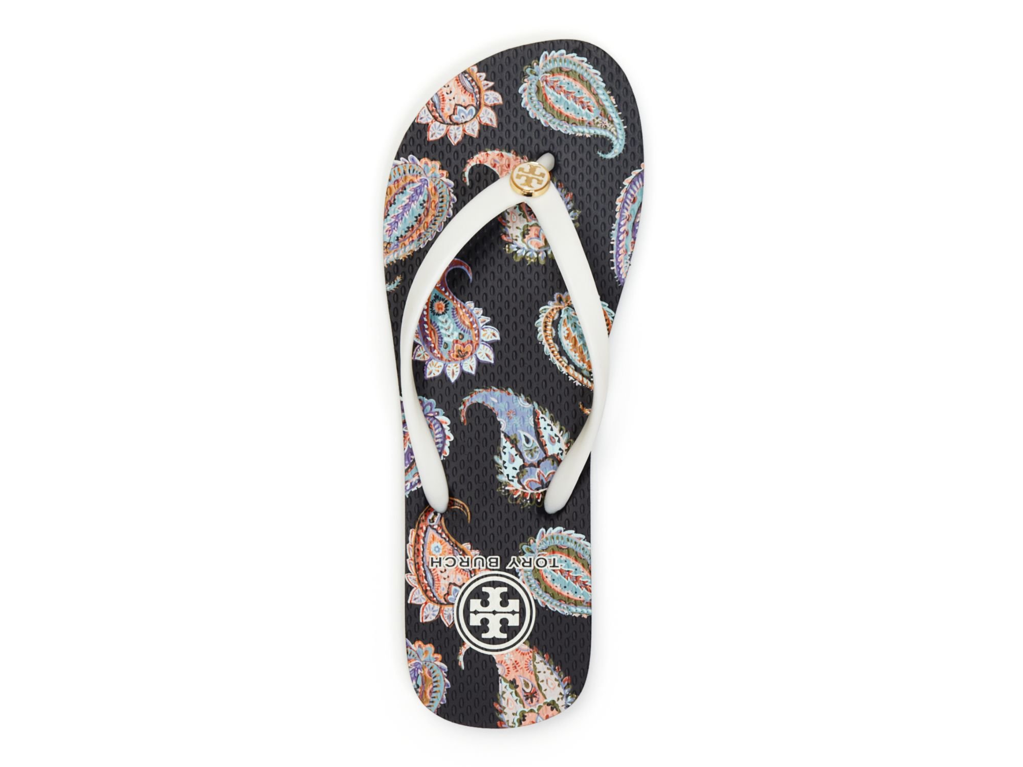 Tory Burch Flip Flops - Thin Paisley in White - Lyst