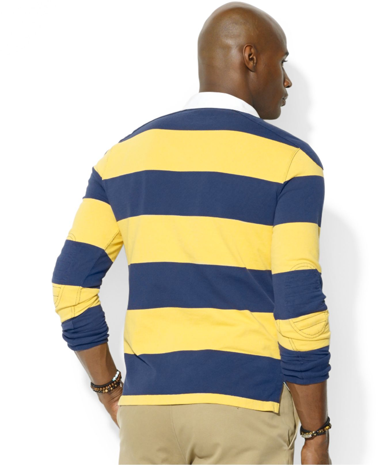 Polo Ralph Lauren Big And Tall Long-Sleeve Stripe Rugby Shirt in Blue for  Men | Lyst