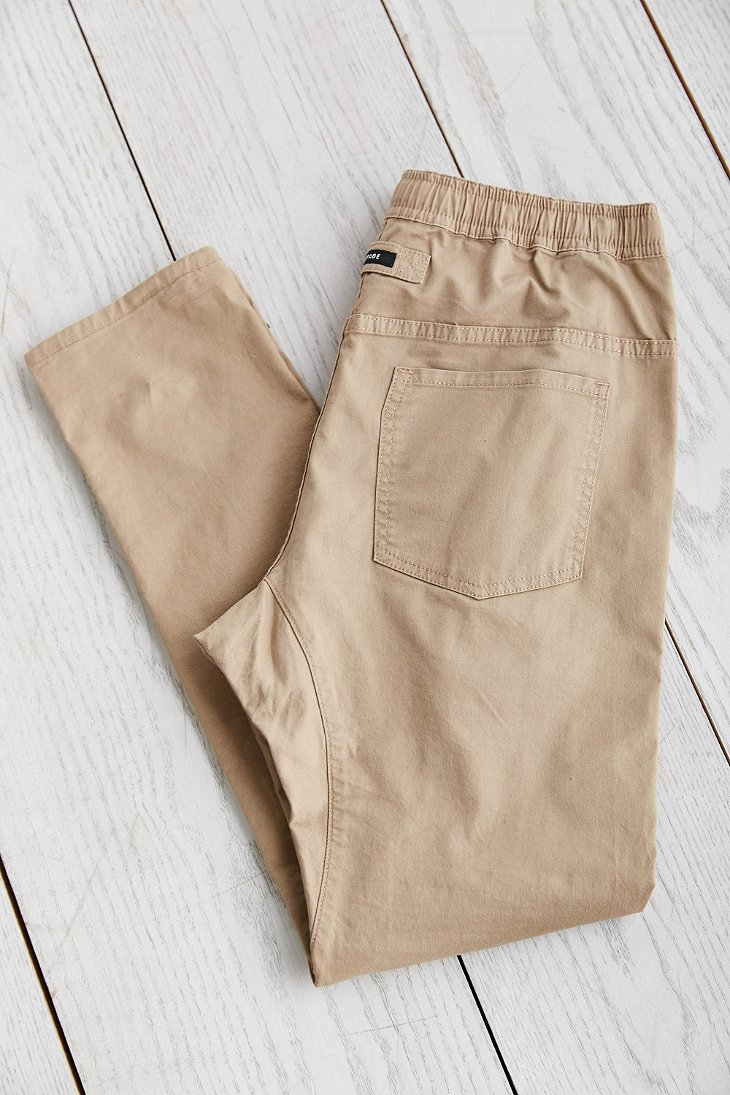 elastic waistband chinos