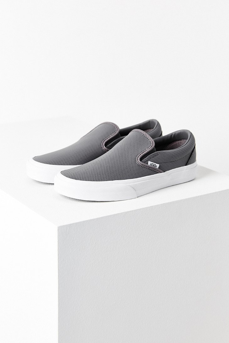 Vans Perforated Slip-on Sneaker in Grey (Gray) for Men - Lyst