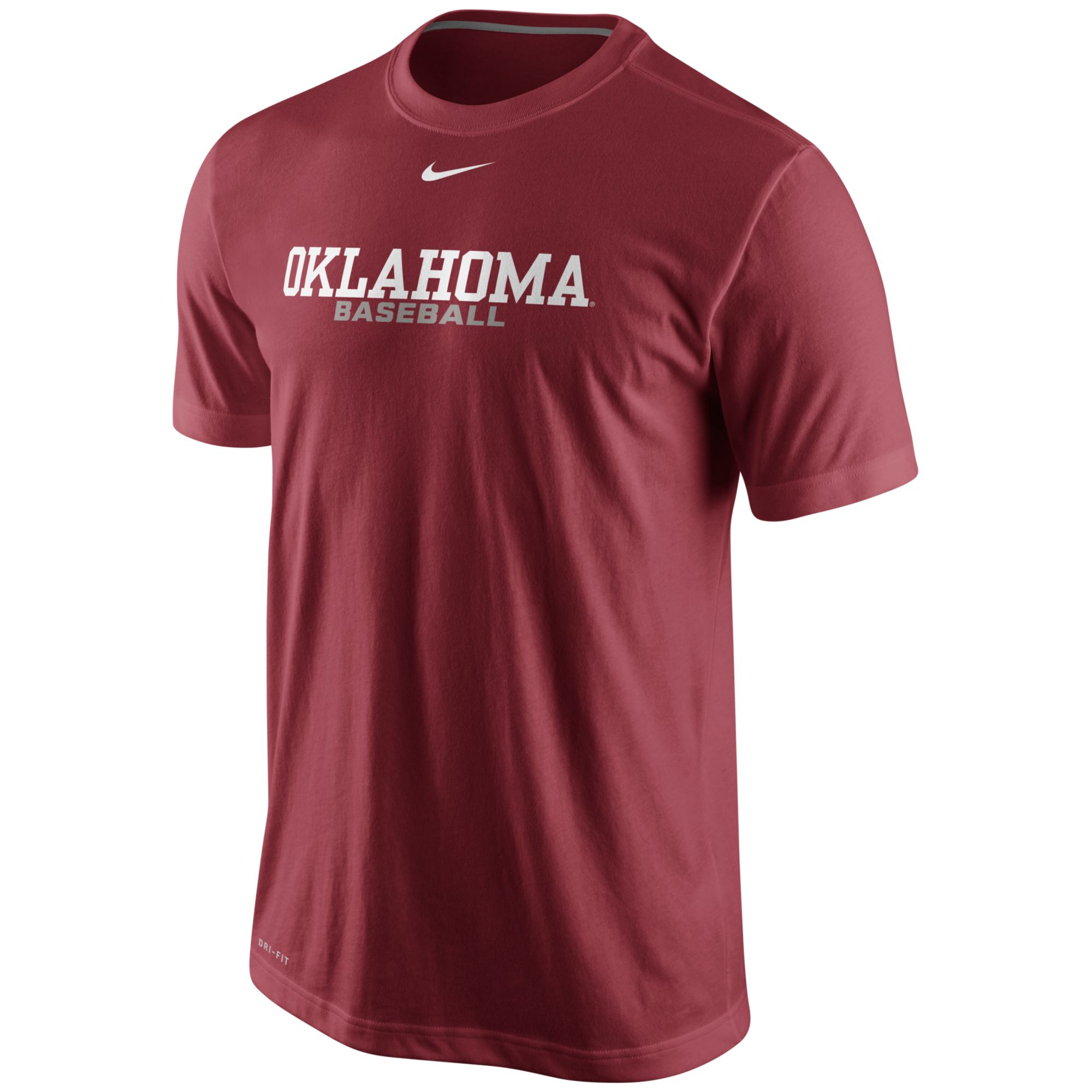 Nike Mens Oklahoma Sooners Baseball Drifit Practice Tshirt in Red for ...