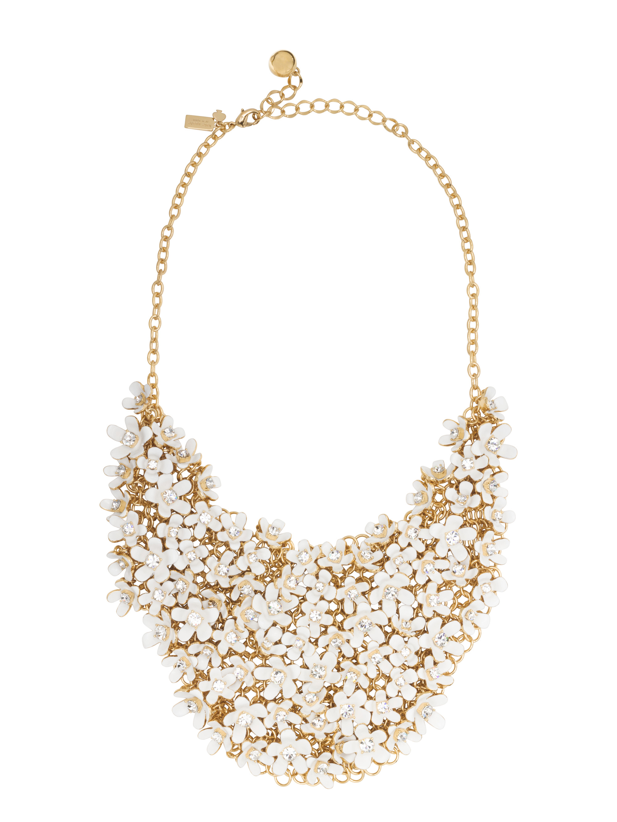Kate spade Pretty Petals Statement Necklace in Metallic Lyst
