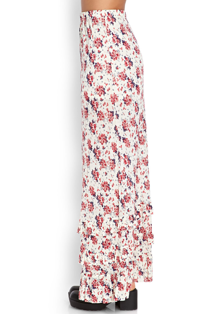 forever 21 tiered maxi skirt