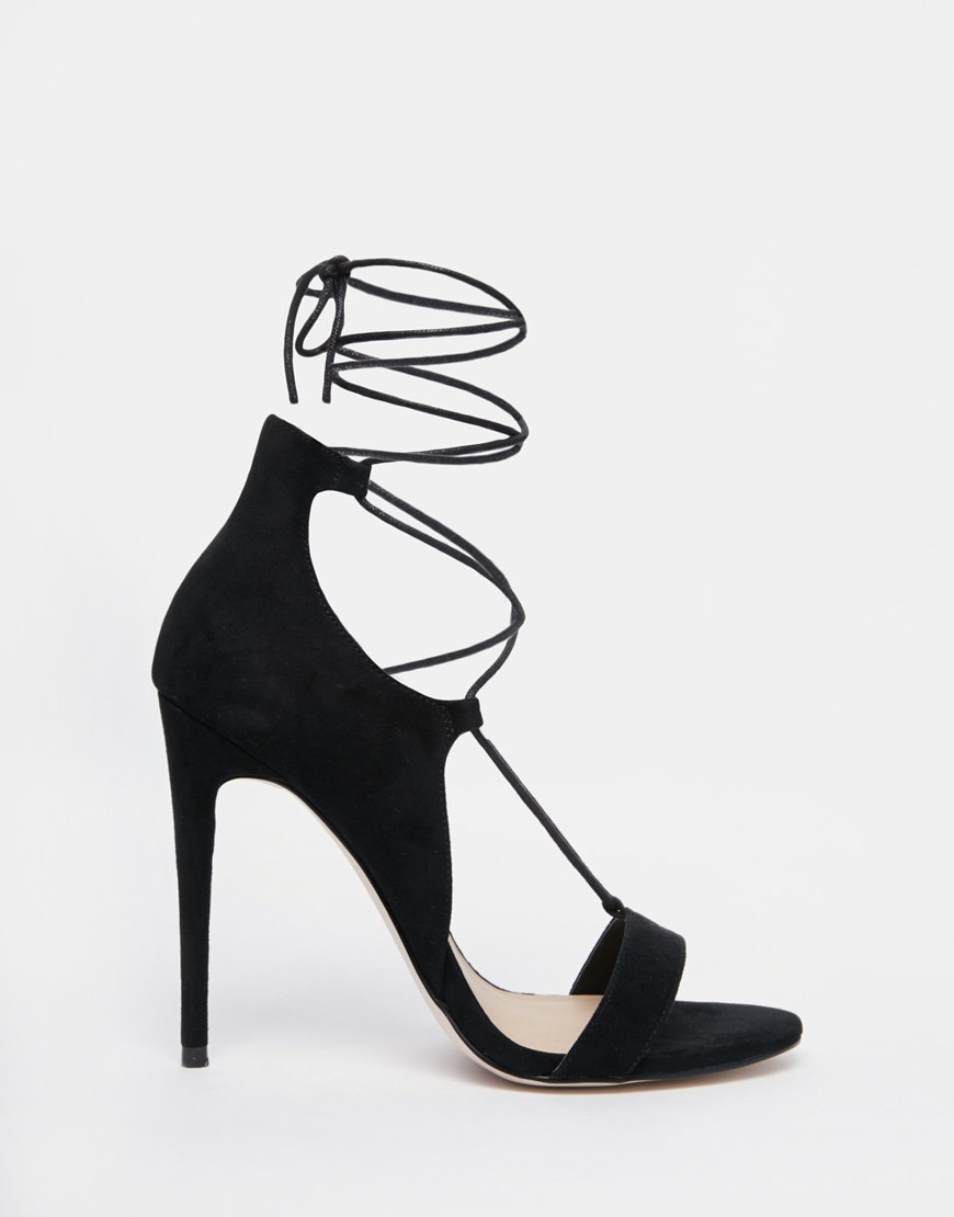 wide fit lace up heels