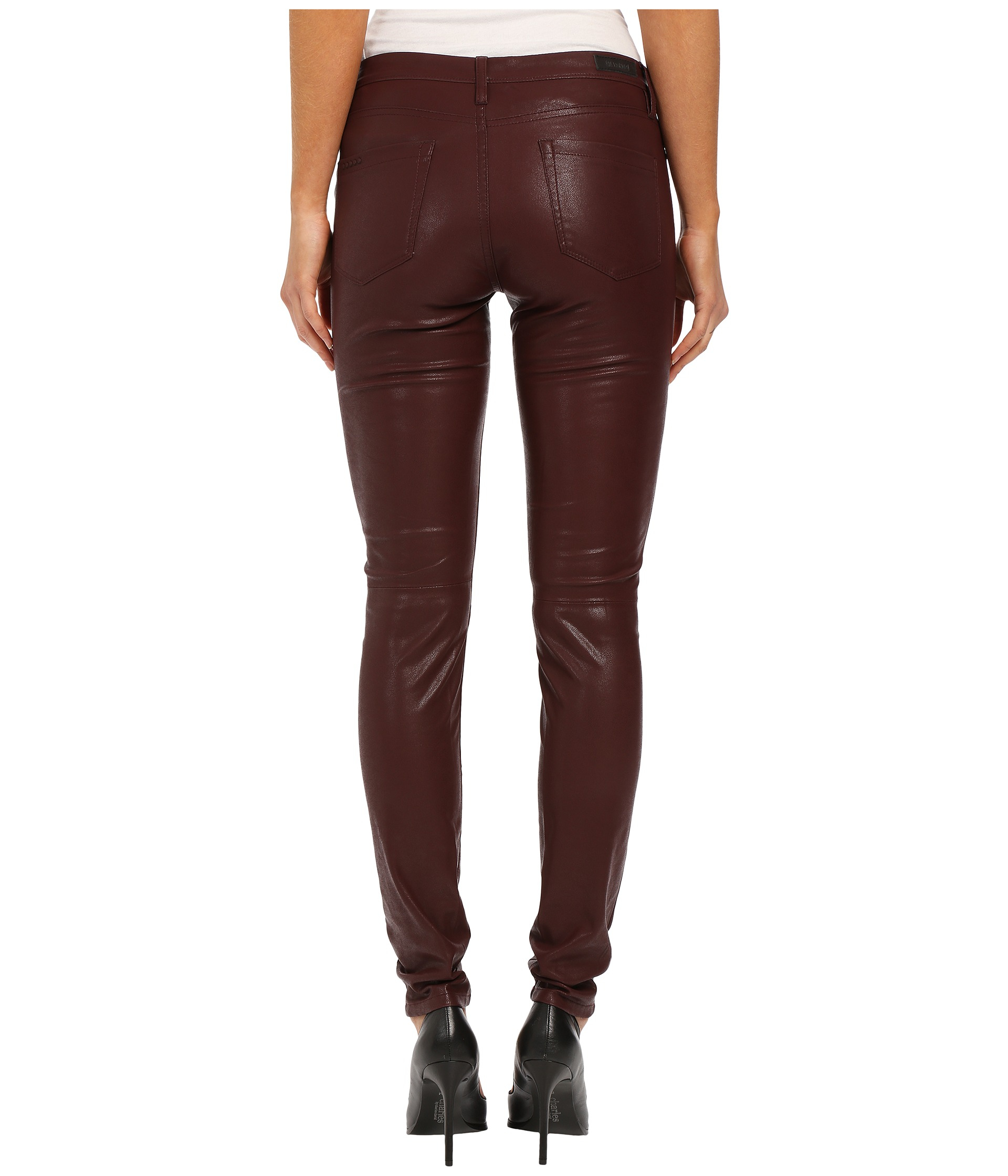Blank Burgundy Five-pocket Vegan 