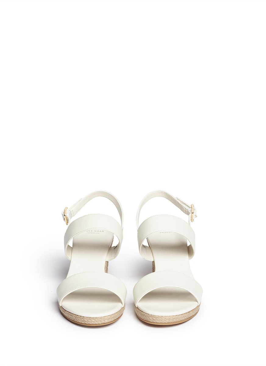 cole haan white sandals