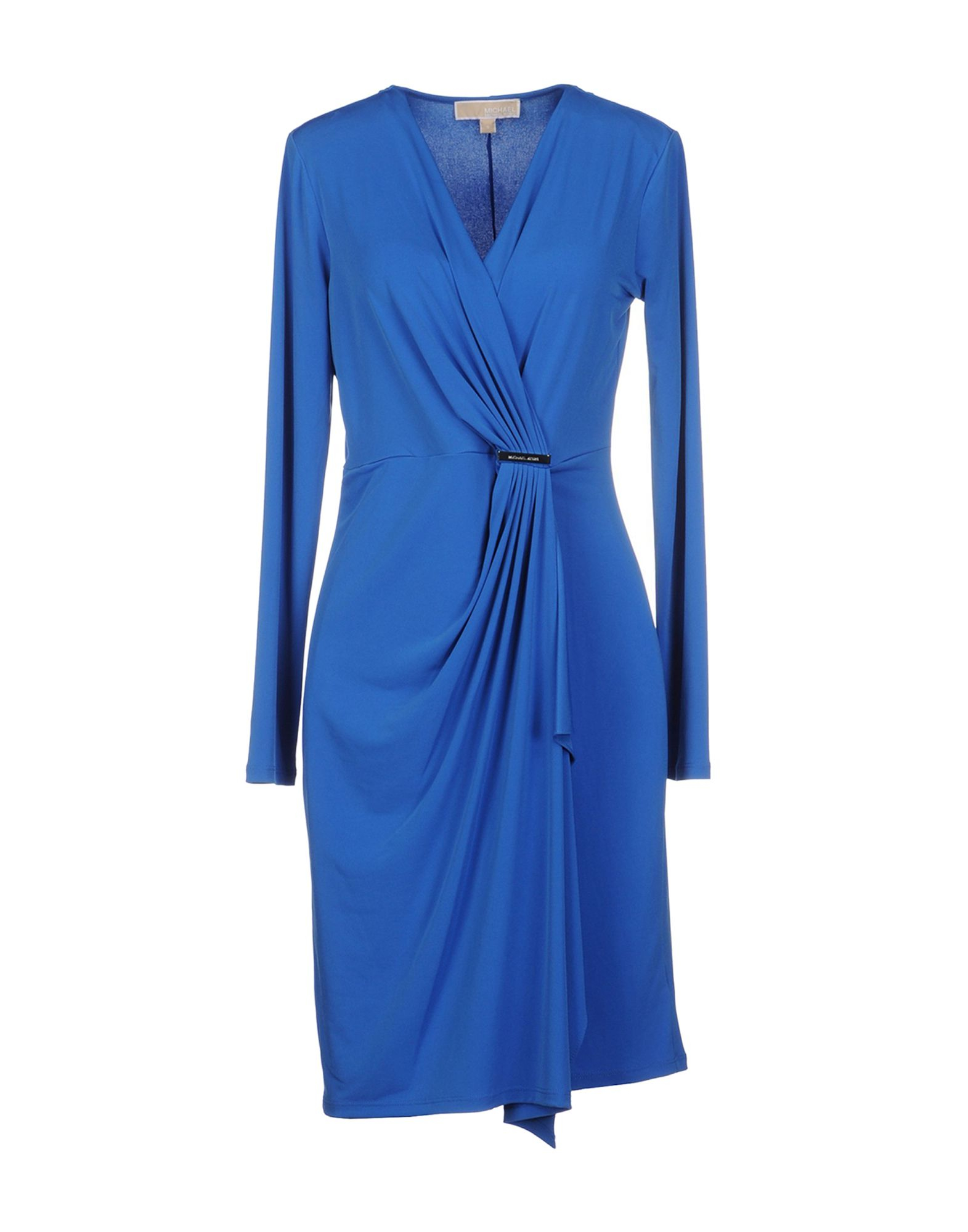 Michael michael kors Printed Stretch-Jersey Mini Dress in Blue | Lyst