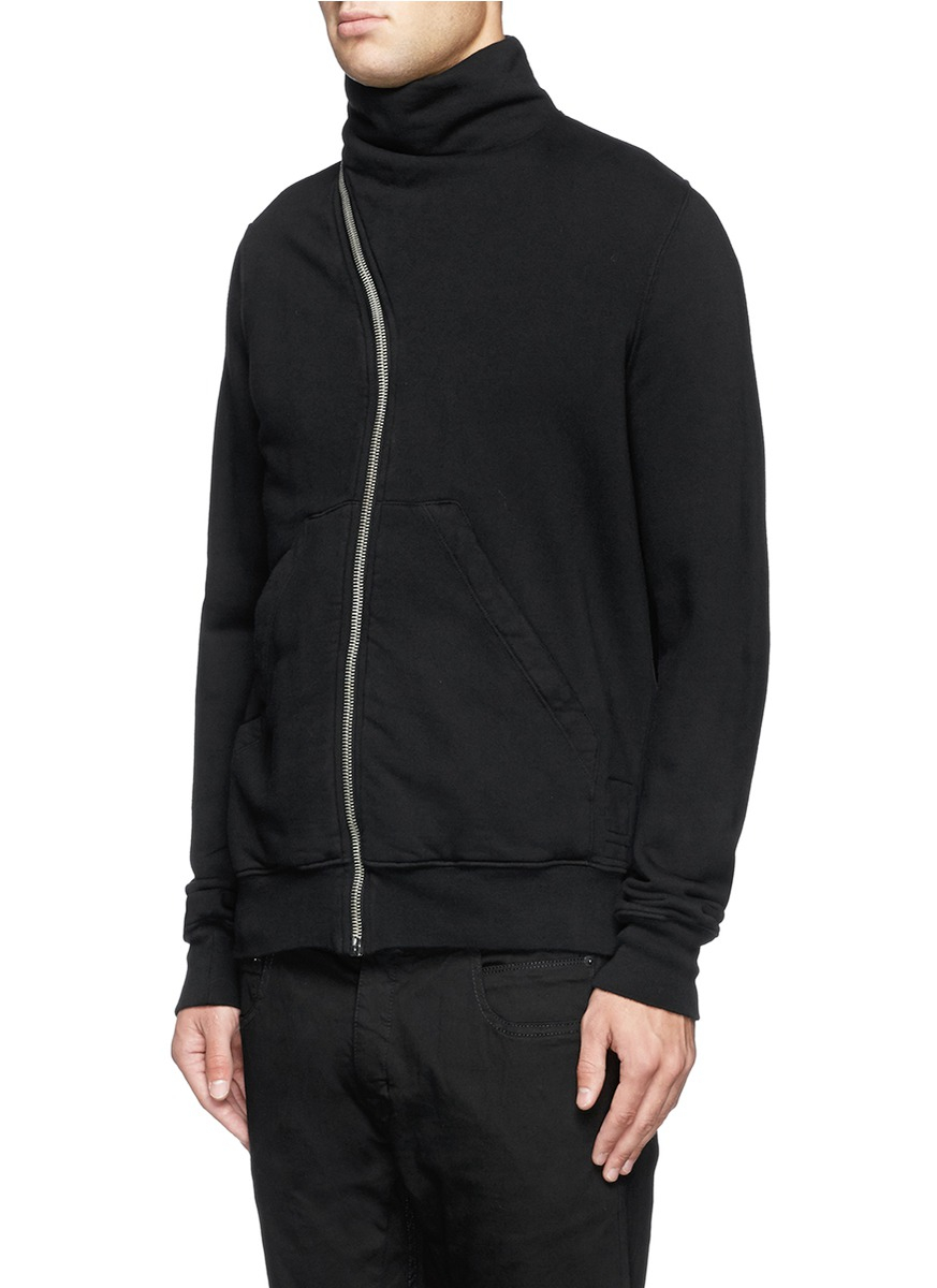 rick owens asymmetric jacket