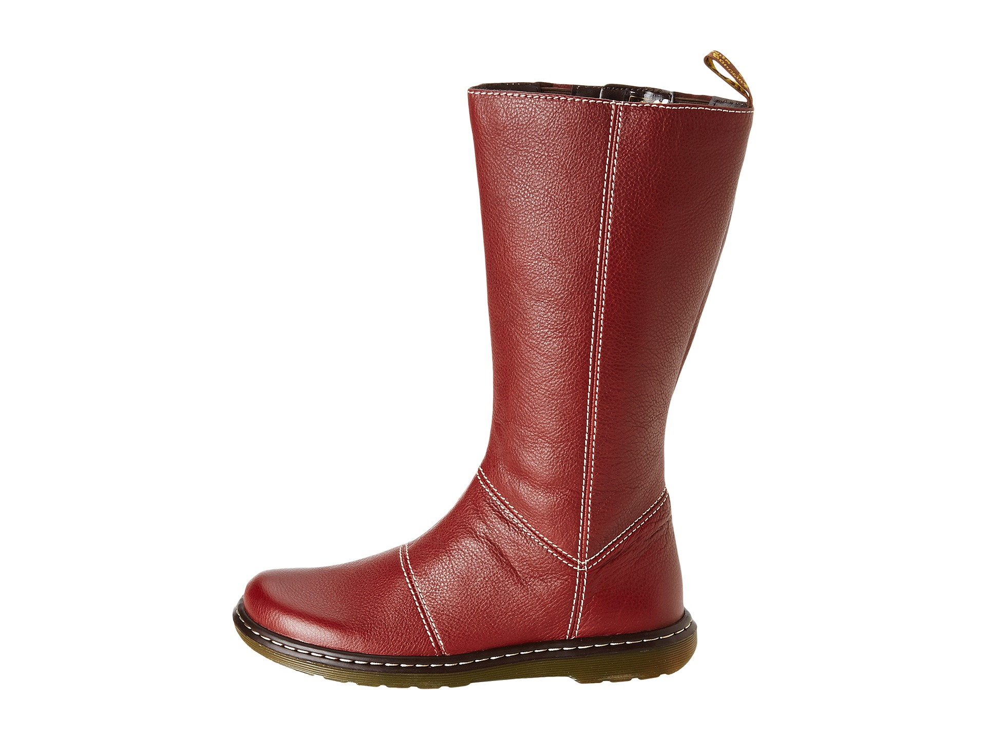 dr martens mid calf zip boot