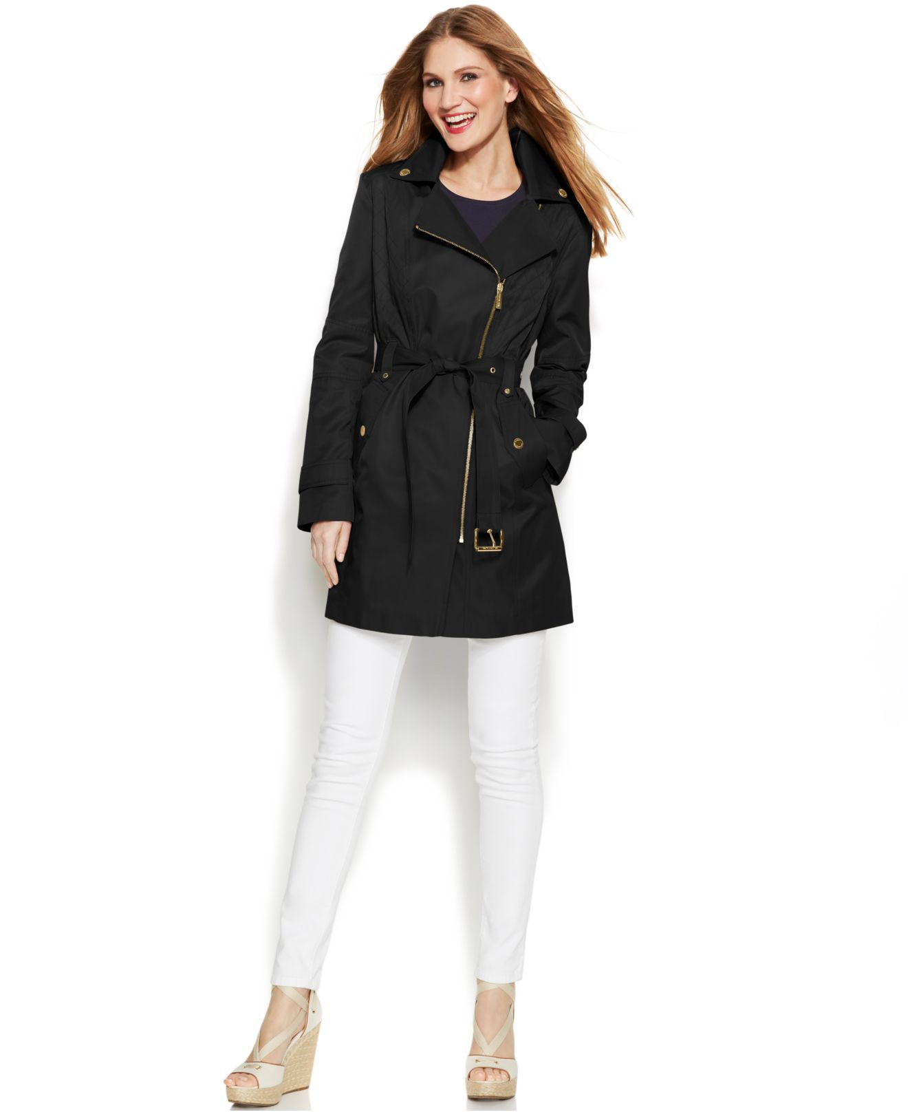 michael kors asymmetrical coat
