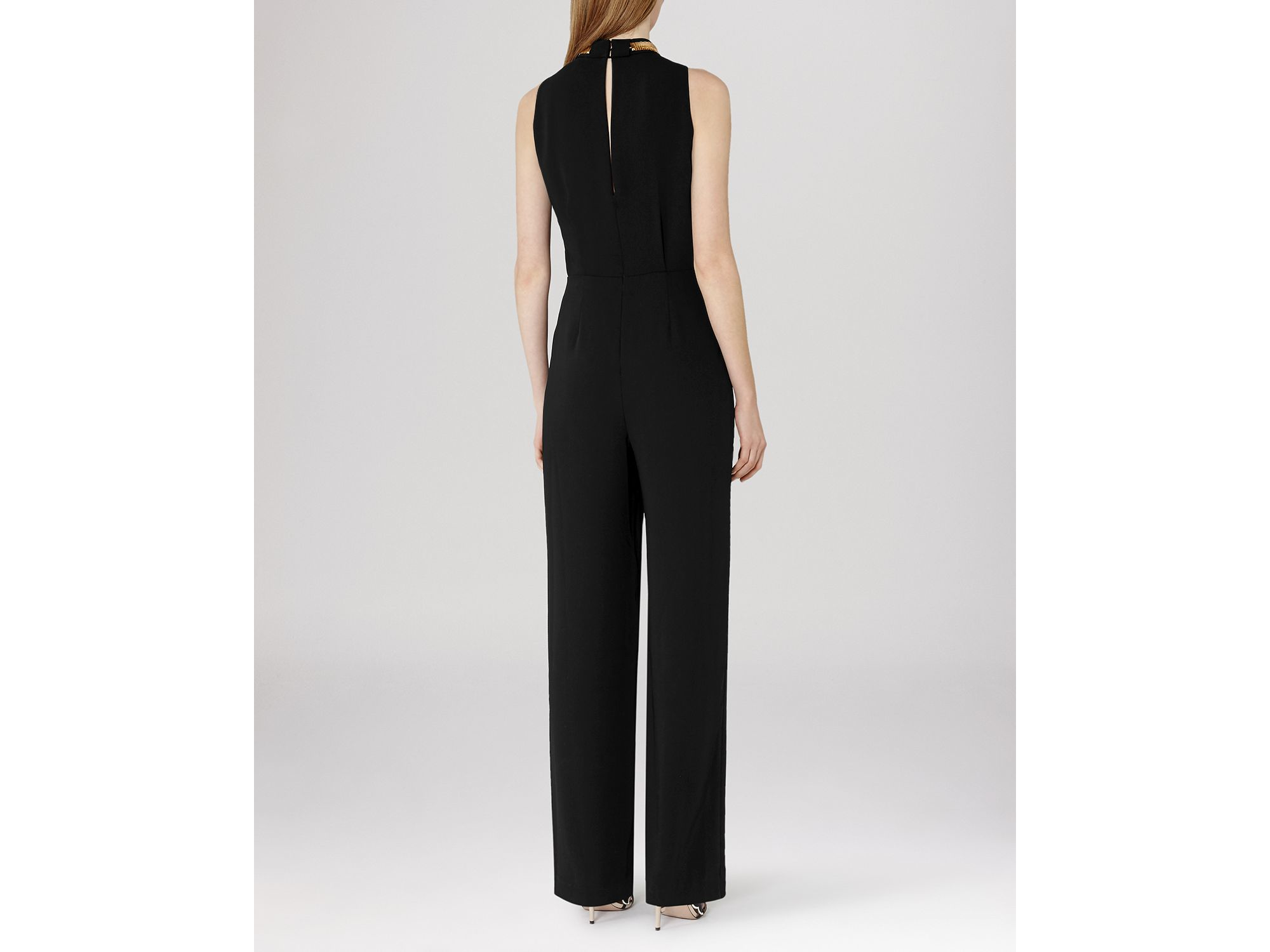 reiss black jumpsuit