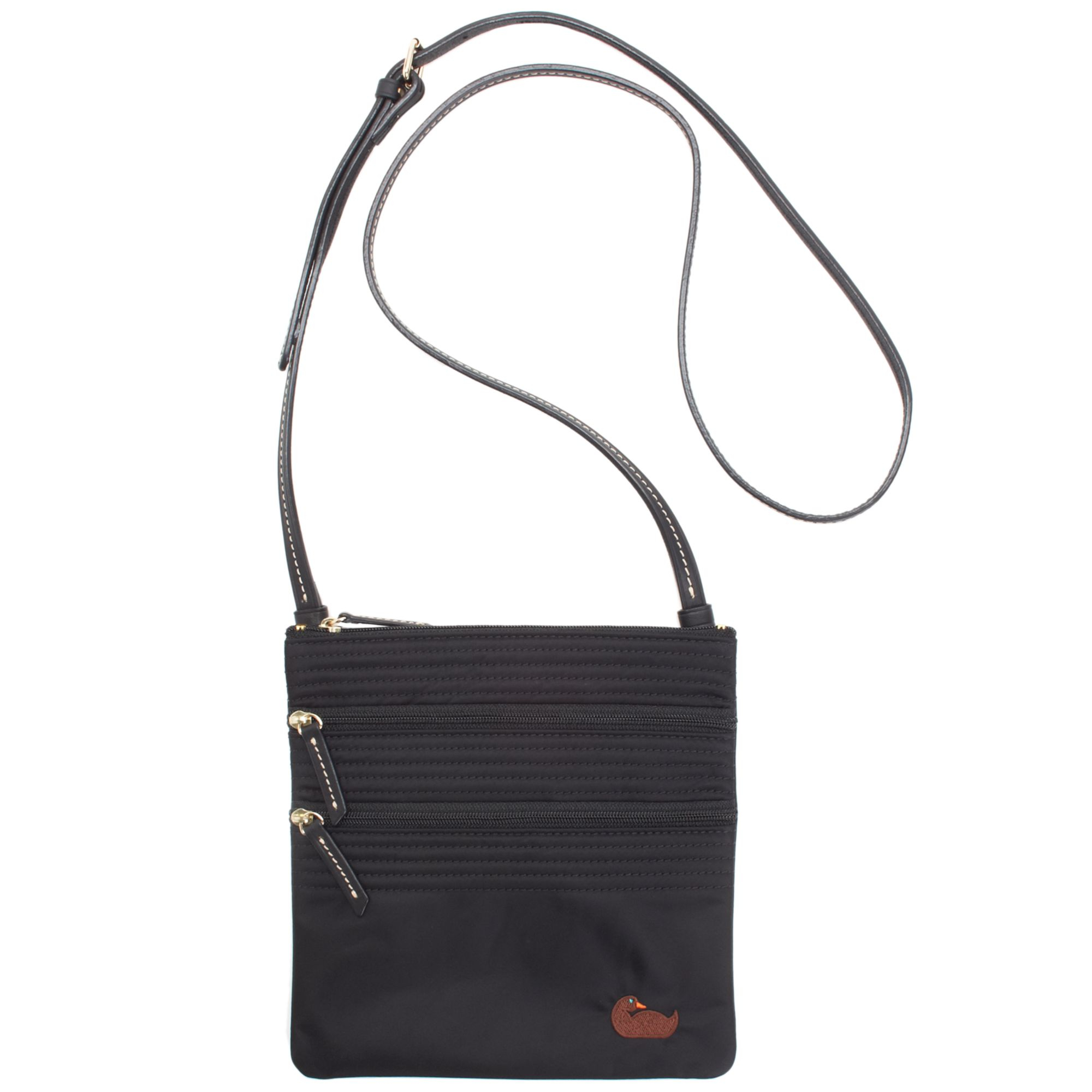Dooney Bourke Nylon Triple Zip Crossbody Bag in Black Lyst