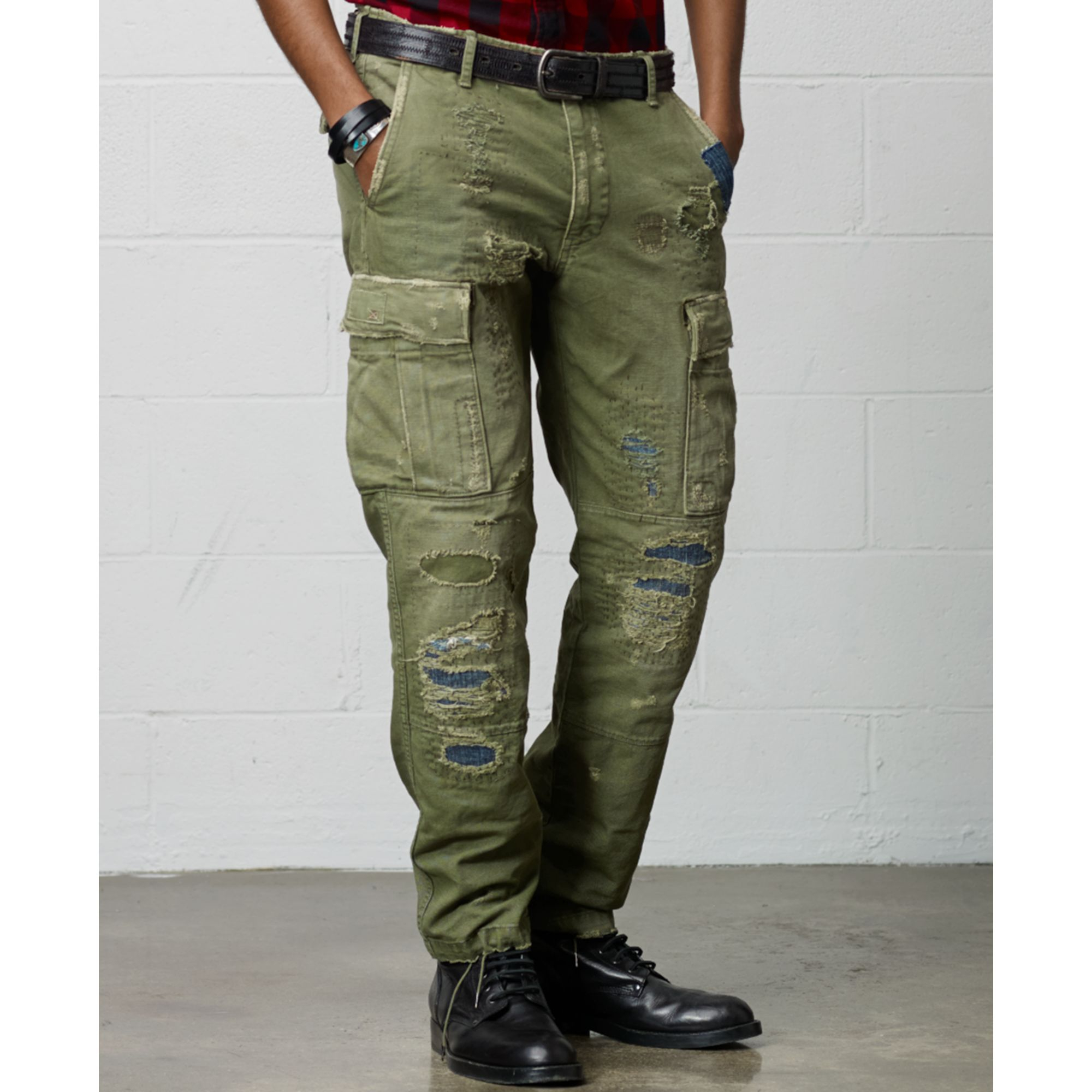 Denim & Supply Ralph Lauren Uniform Cargo Pants in Green for Men | Lyst