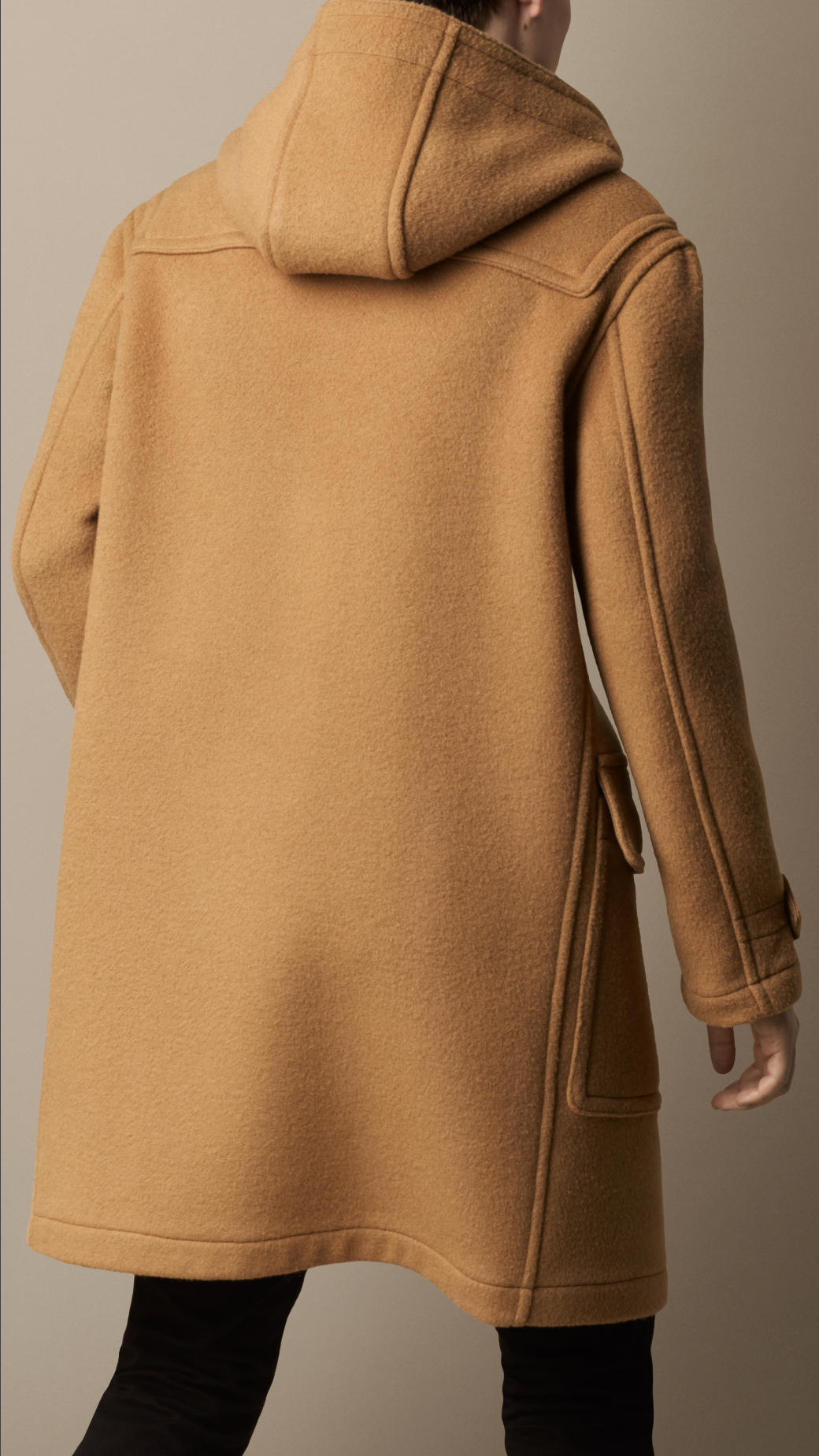 meubilair gat mythologie Burberry Oversize Wool Duffle Coat in Natural for Men | Lyst