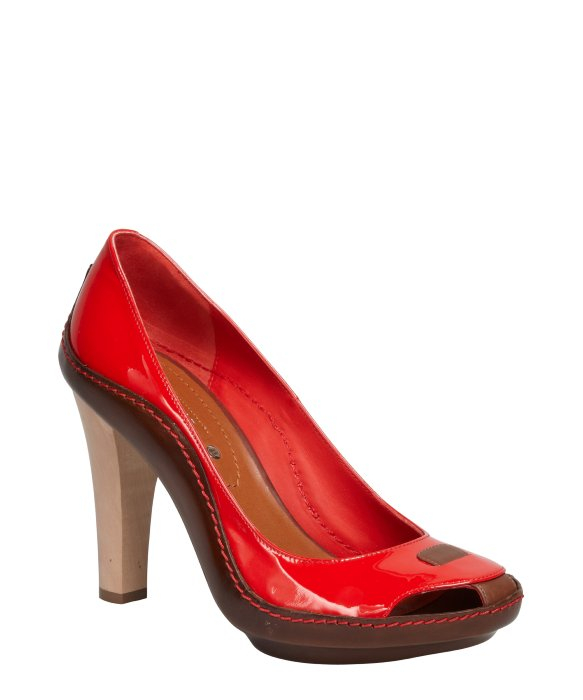 celine red shoes
