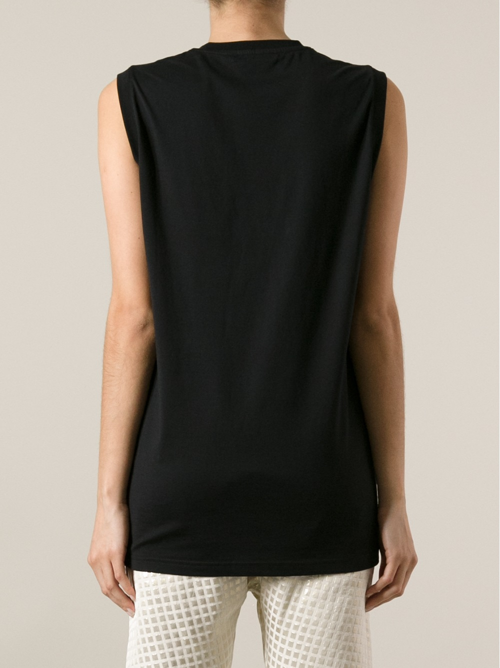 Givenchy Saint Printed Tank Top in Black - Lyst