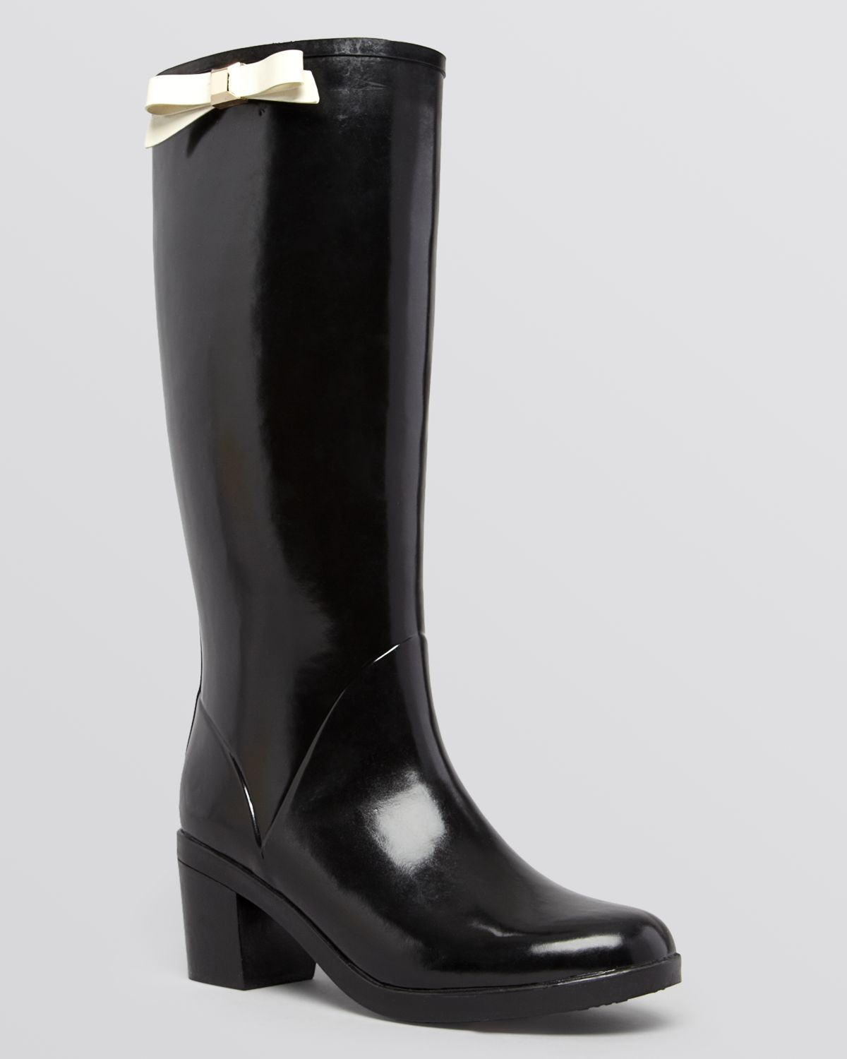 Download Kate Spade Rain Boots - Romi Bow in Black - Lyst