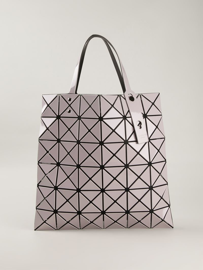 Lyst - Bao Bao Issey Miyake Geometric Pattern Tote Bag in Gray