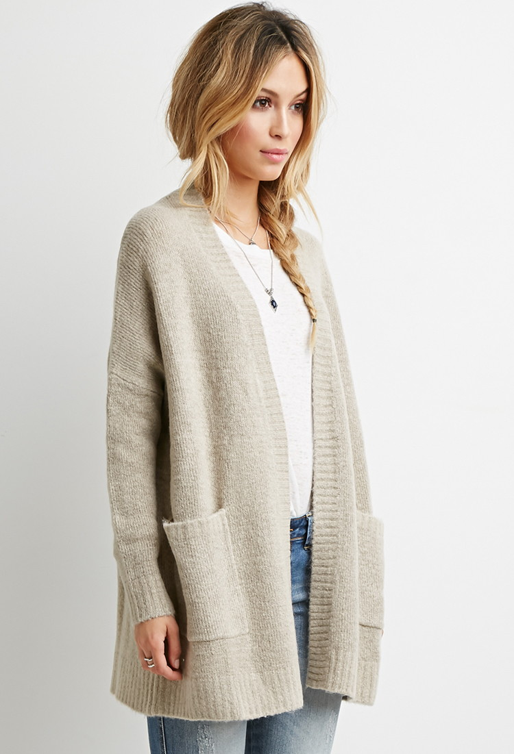 oversized fuzzy cardigan