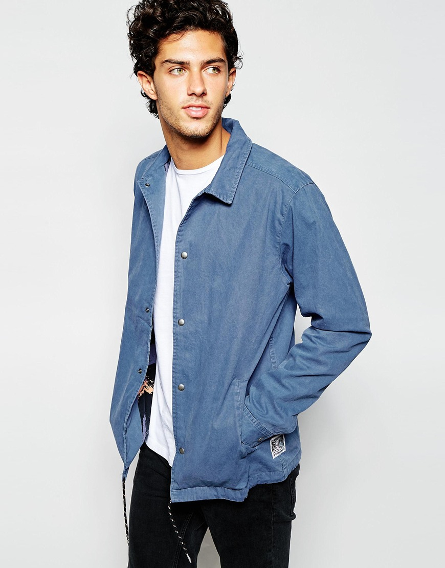 blue coach jacket