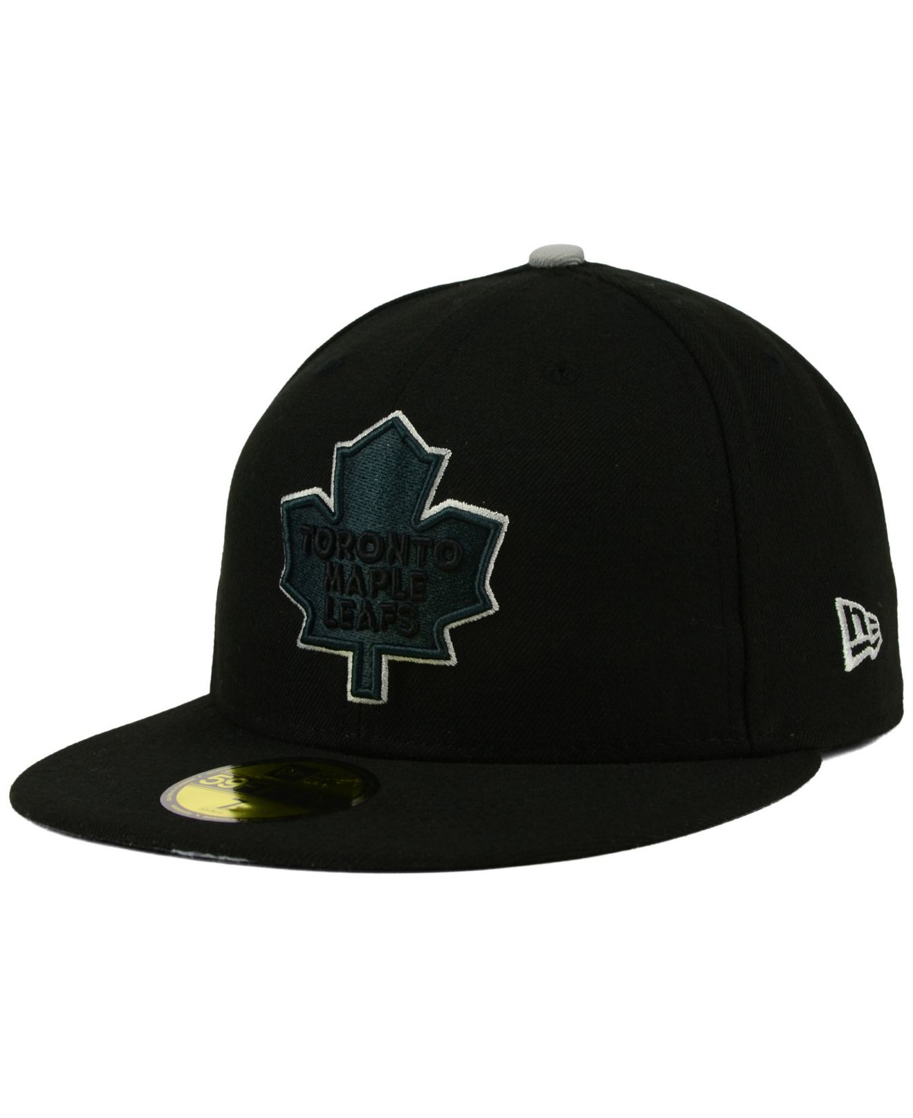 all black toronto maple leafs hat