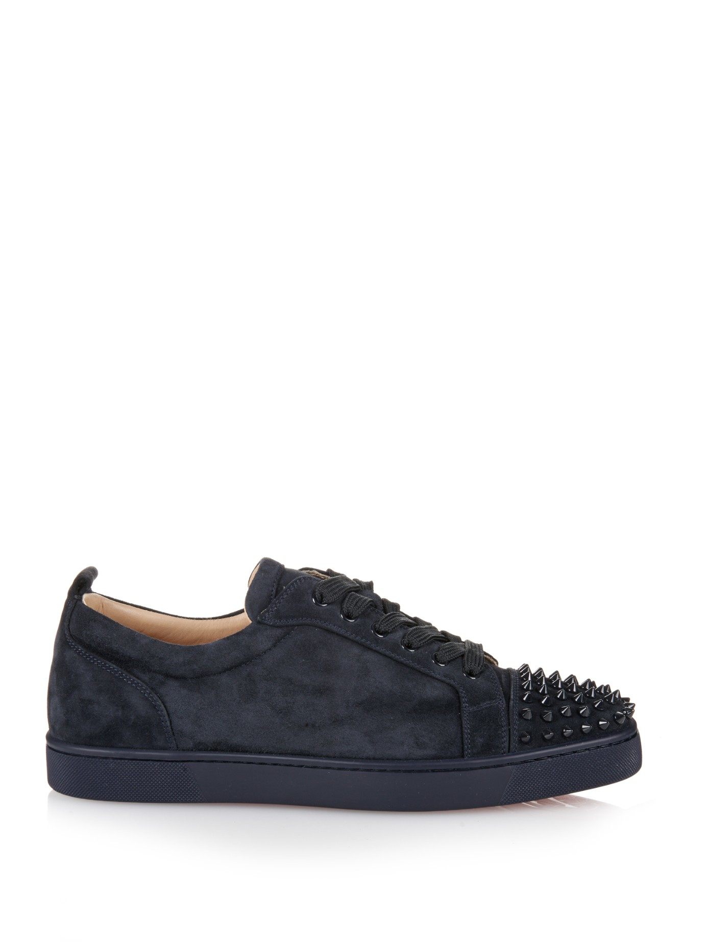 Christian Louboutin Louis Suede Low-Top Sneakers in Blue for Men