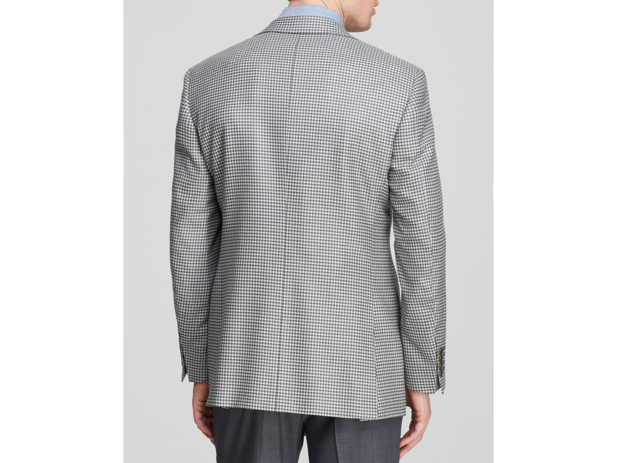 Canali Houndstooth Sport Coat - Classic Fit in Grey/Cream (Gray) for ...