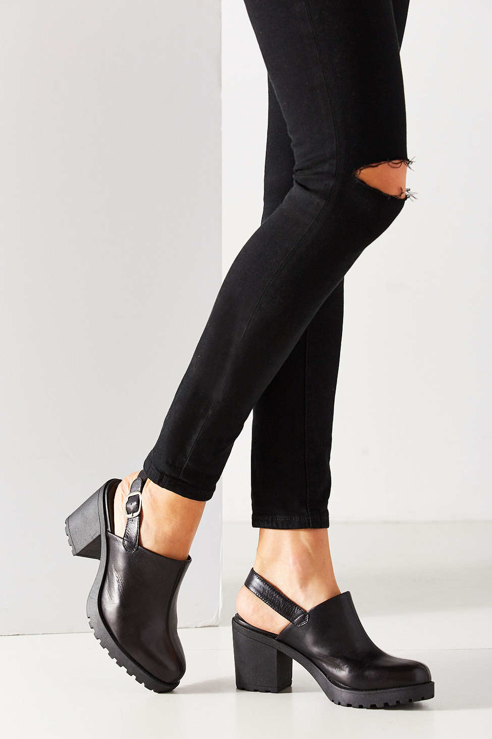 Vagabond Shoemakers Grace Slingback Mule Heel in Black | Lyst