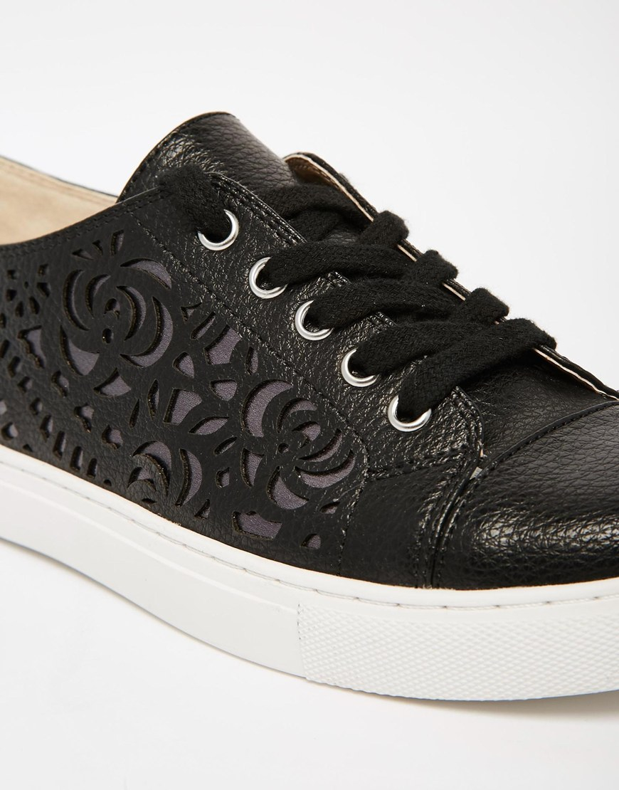 carvela trainers black glitter