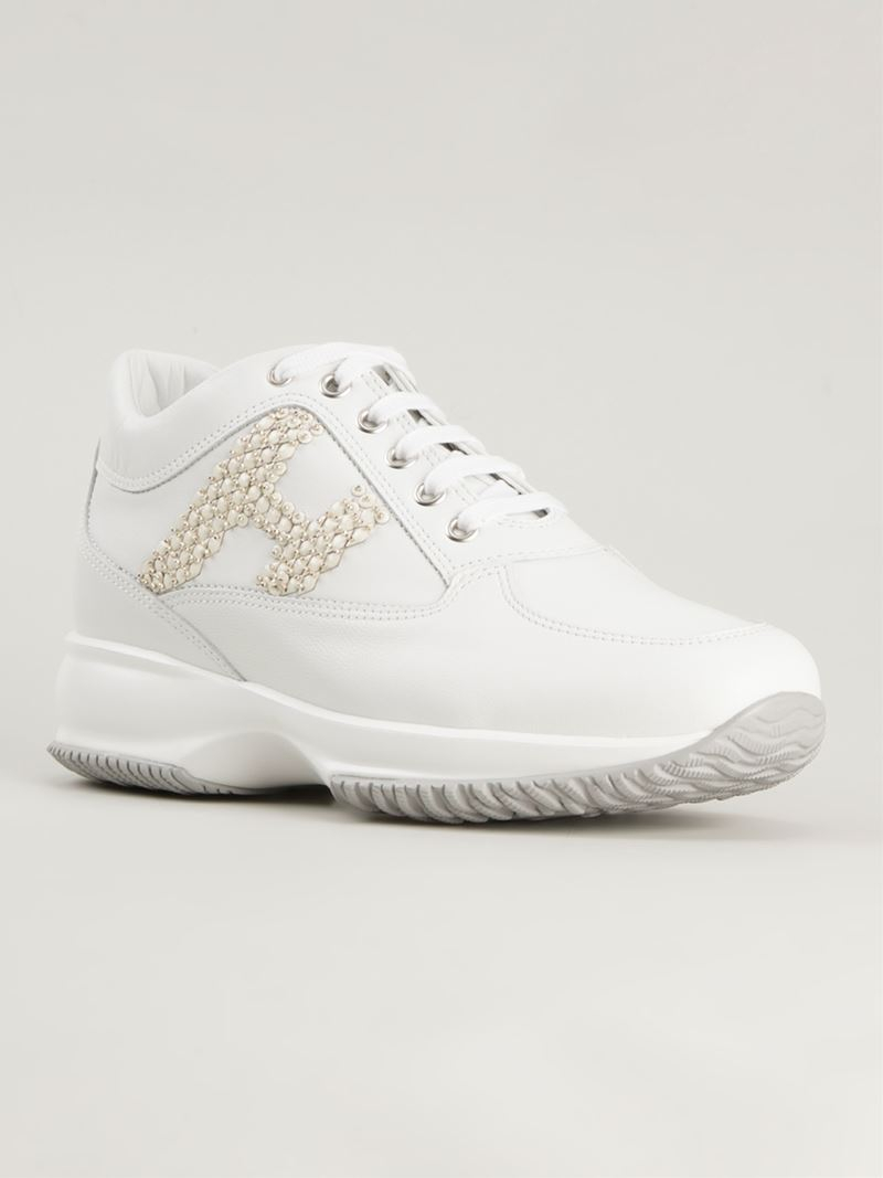 white hogan sneakers
