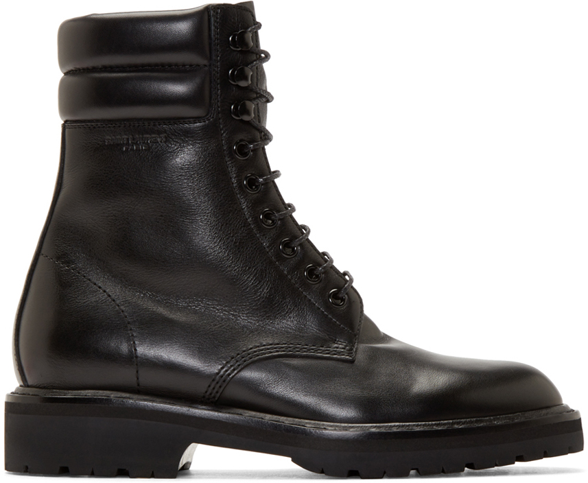 Saint laurent combat boots mens top