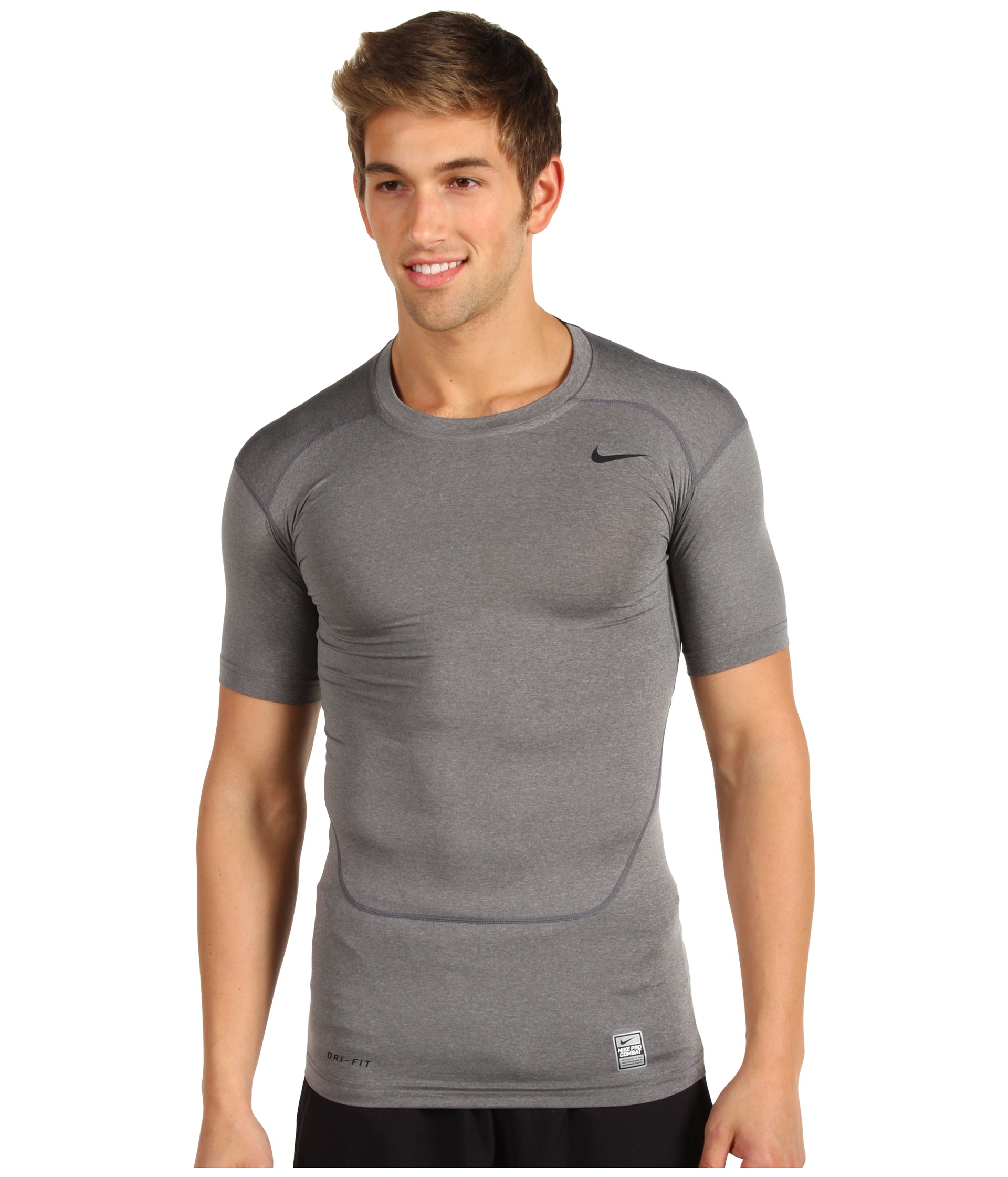 Lyst - Nike Pro Core Compression S/S Top 2.0 in Gray for Men
