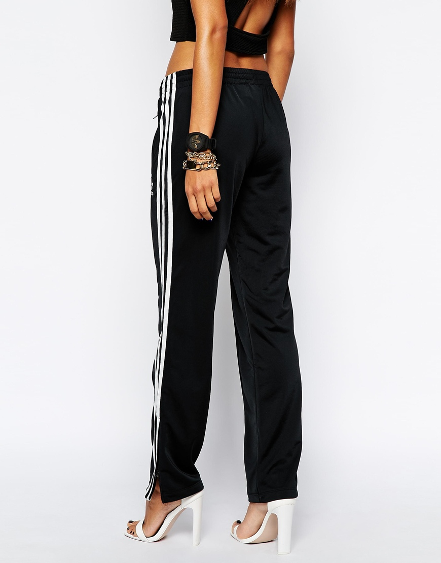 Adidas Originals 3 Stripe Sweat Pants in Black | Lyst