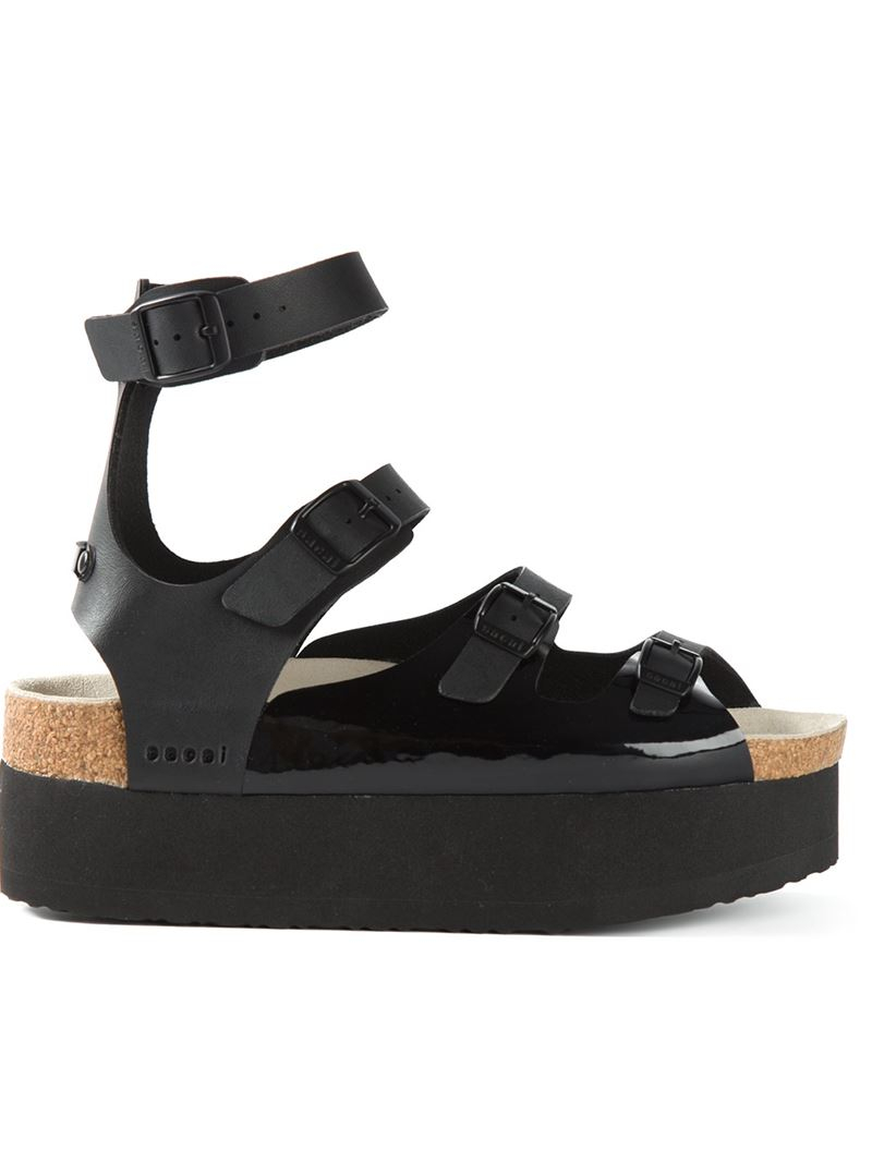 sacai platform sandals