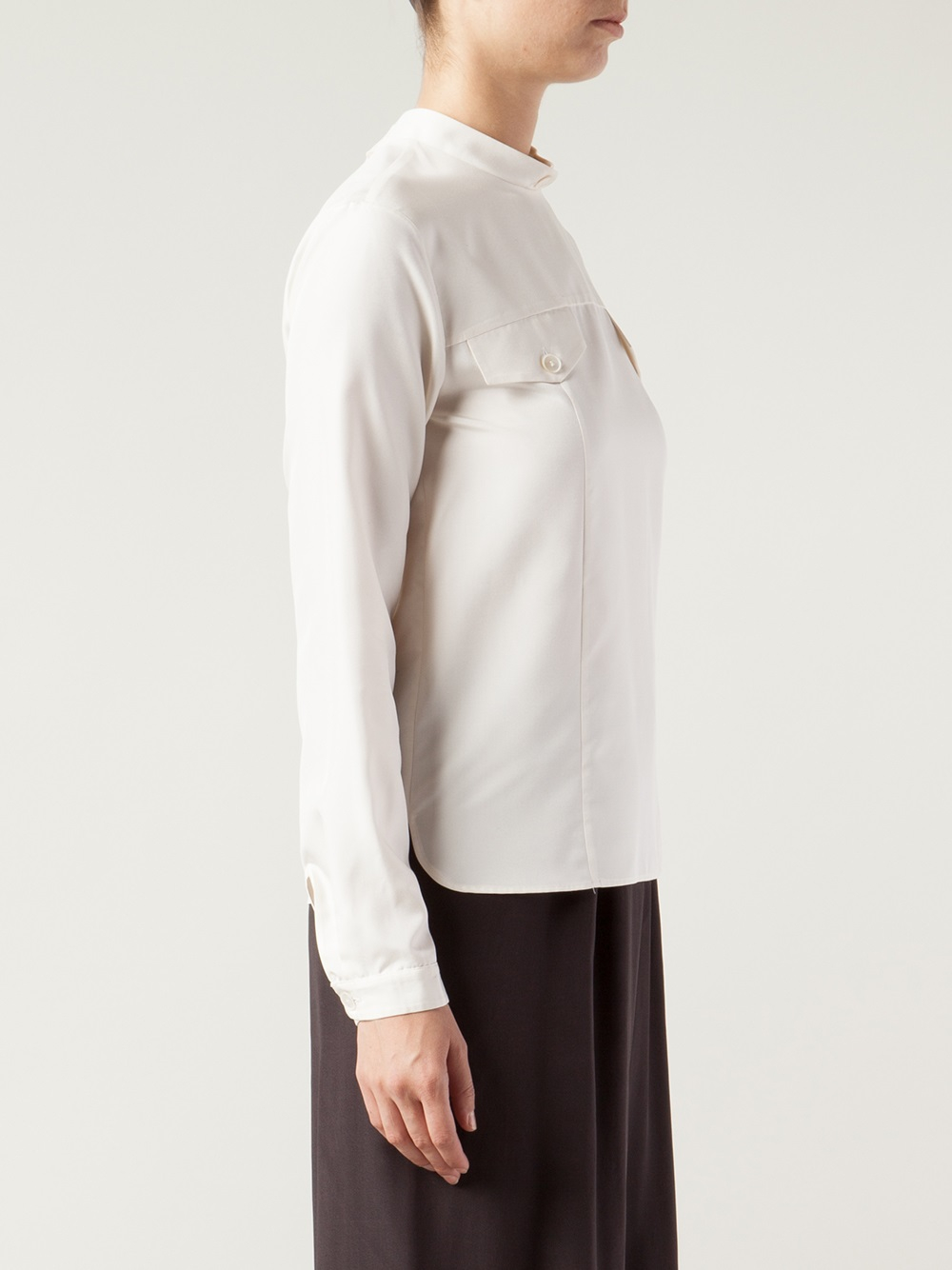 back button shirt womens