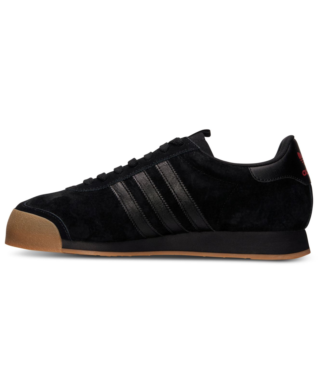 adidas Men'S Samoa Casual Sneakers From Finish Line in Black/Light  Red/Black (Black) for Men | Lyst