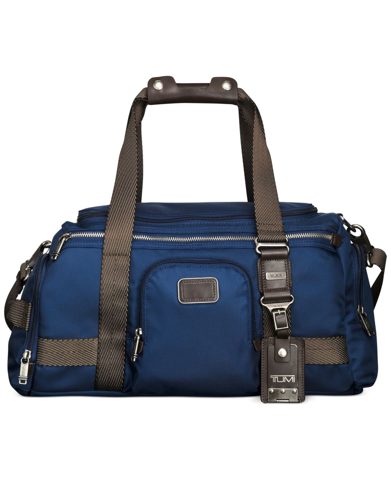 tumi blue bag