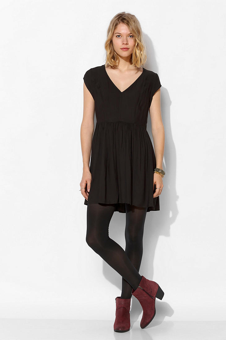 Lyst - Urban Outfitters Cage Back Mini Dress in Black