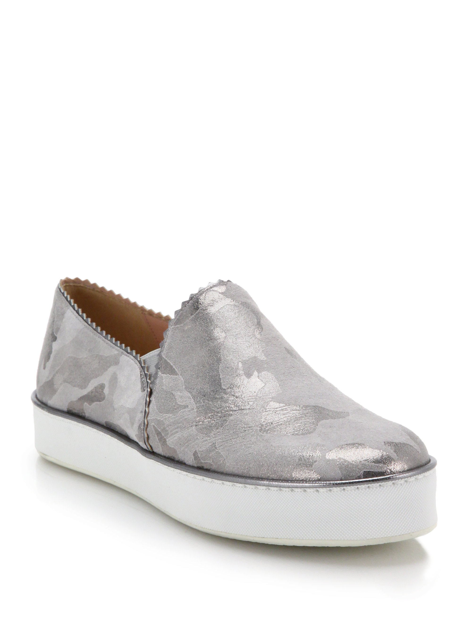 stuart weitzman slip on sneakers