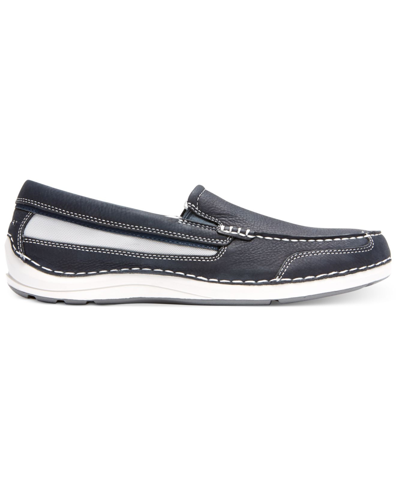 Rockport Shoal Lake Slipon Boat Shoes in Navy (Blue) for Men Lyst