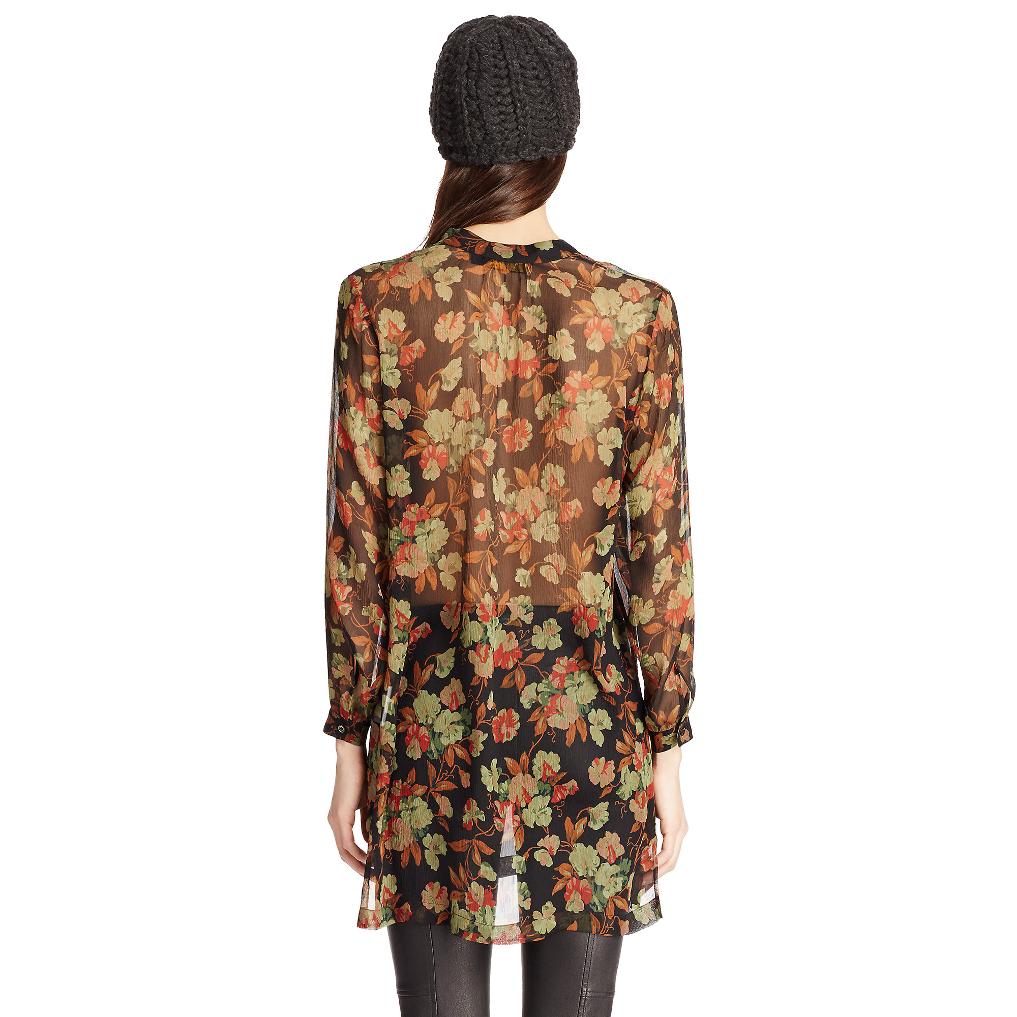 polo ralph lauren floral linen tunic