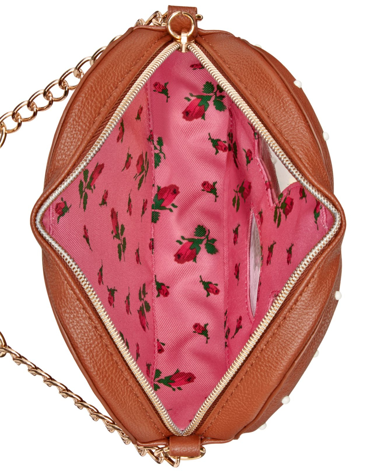 Betsey Johnson Pretzel Crossbody in Brown Lyst