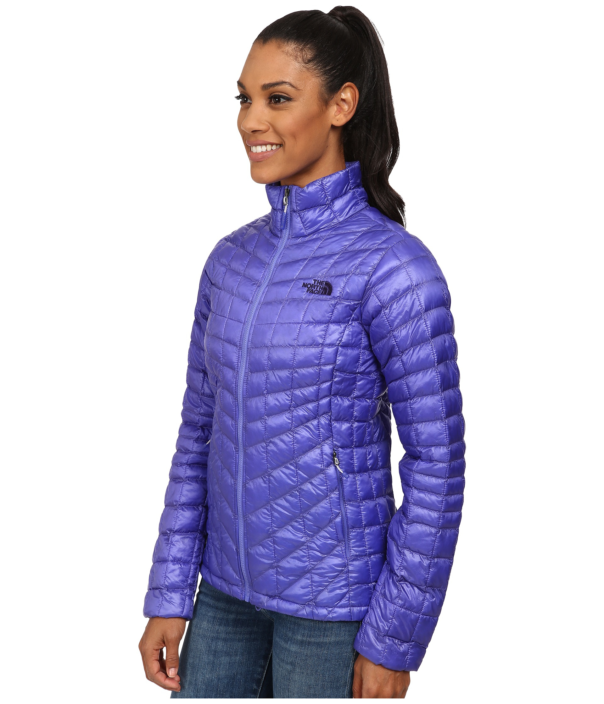The North Face Thermoball™ Full Zip Jacket in Purple (Starry Purple) | Lyst